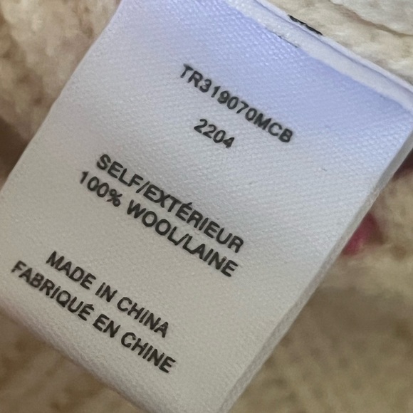 Derek Lam 10 Crosby Yuna Cable Knit Wool Vest in Ivory NWT Large - Picture 8 of 11